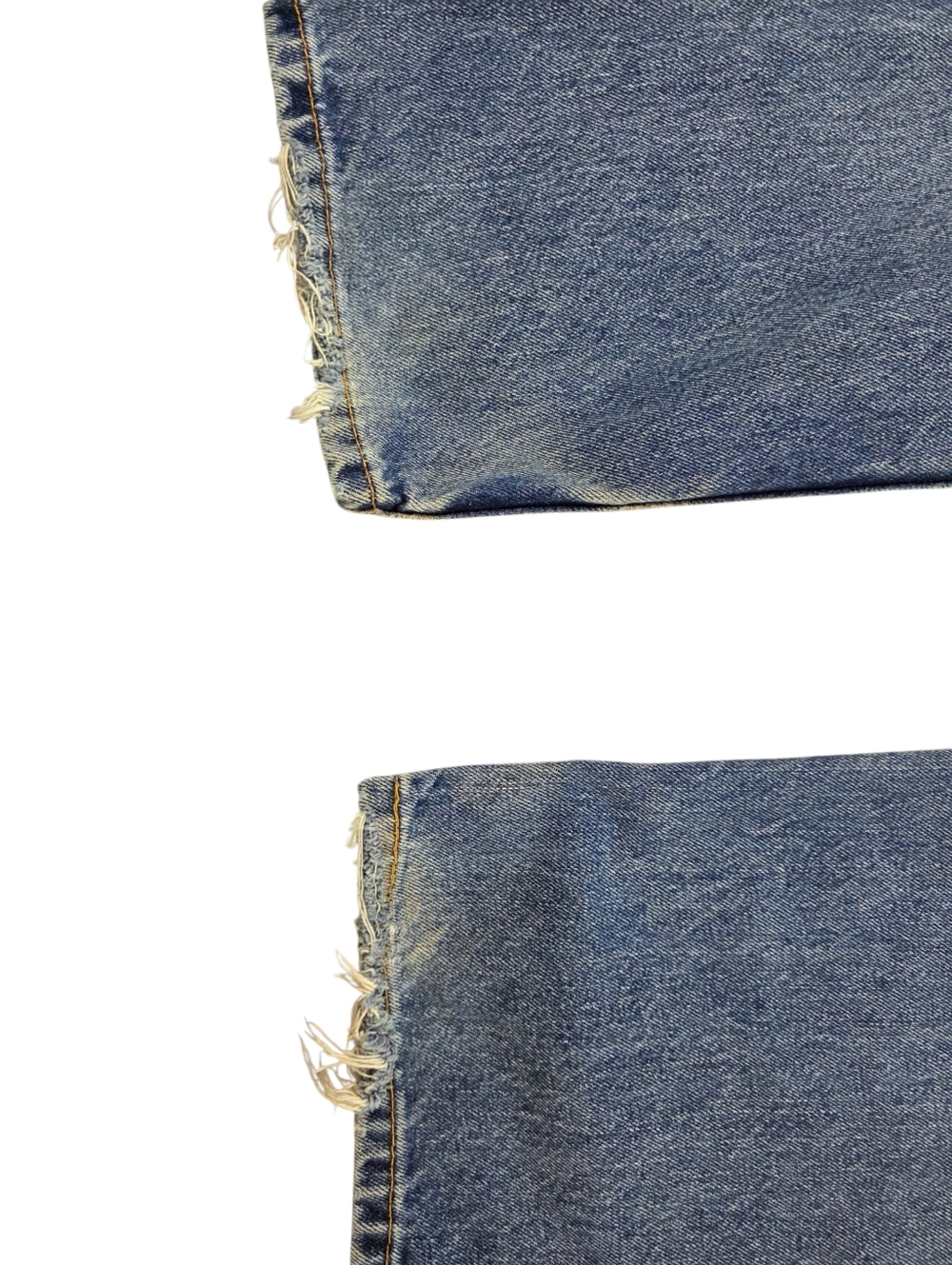 Levi’s 505 Straight Leg Jeans Men’s 33x34 Medium Wash Distressed Faded Worn In - Picture 8 of 11